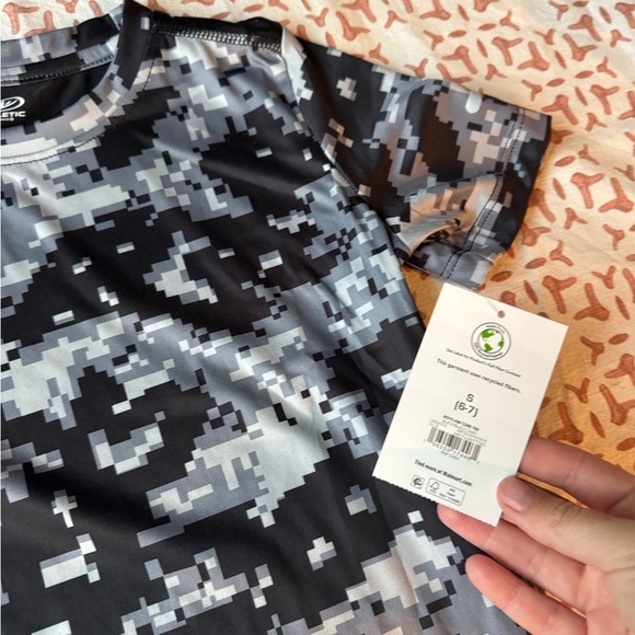 Kids Camo Shirt - Black and Gray - Picture 2 of 2